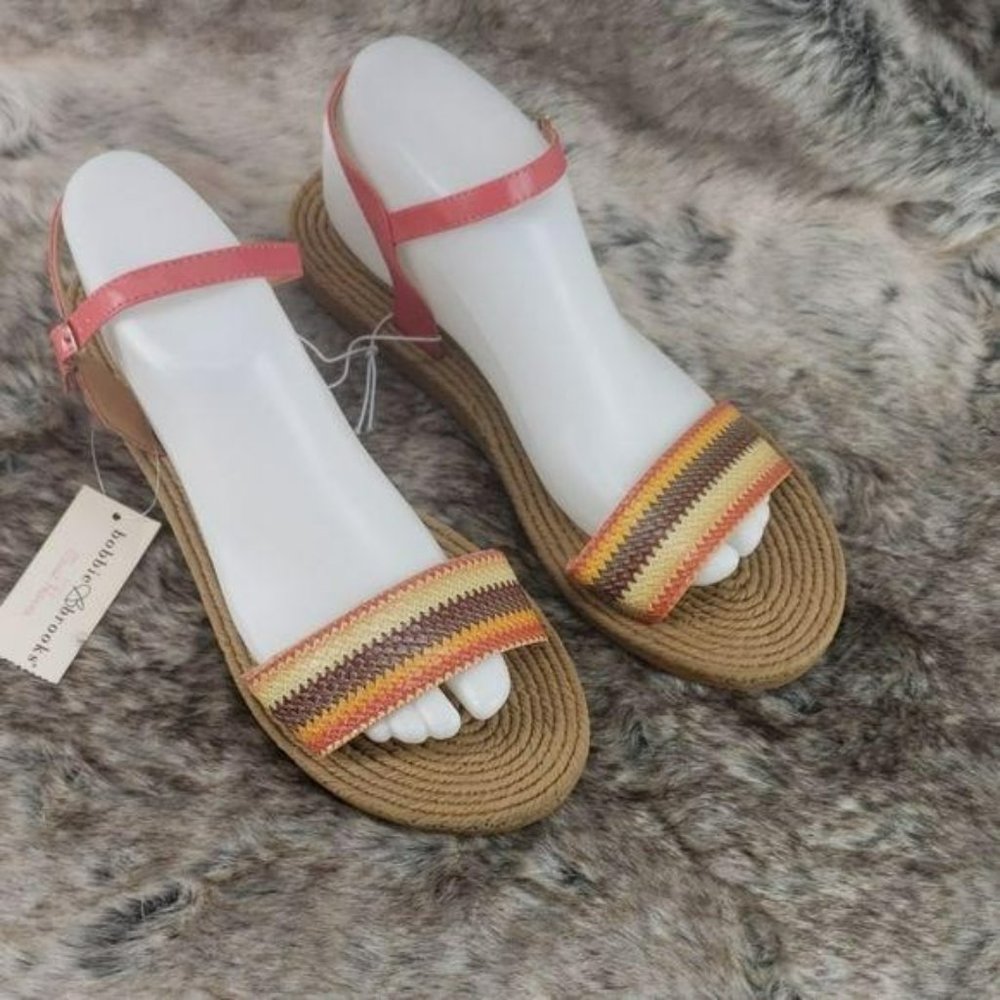 BOBBIE BROOKS MULTI NEUTRAL‎ COLORED SANDALS